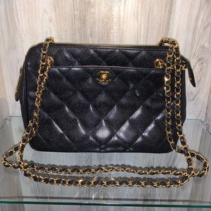 Genuine CHANEL BLK CAVIAR 1997 never used bag